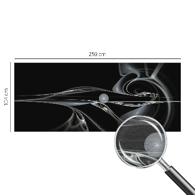 Custom size wall mural Fluid lines