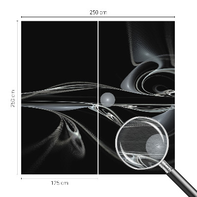 Custom size wall mural Fluid lines