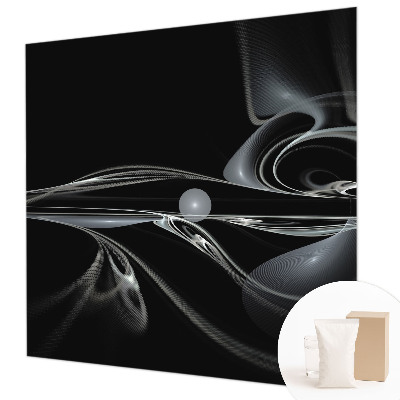 Custom size wall mural Fluid lines