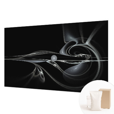 Custom size wall mural Fluid lines