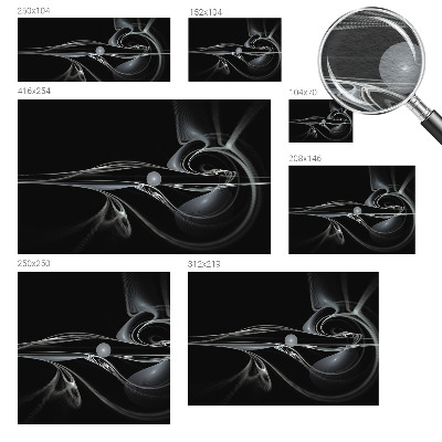 Custom size wall mural Fluid lines