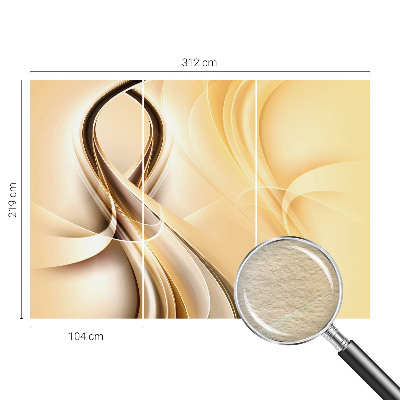 Modern wall mural for living room Wavy lines