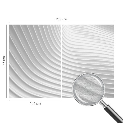 Premium wall mural for bedroom Elegant waves