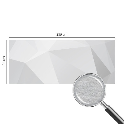 Decorative wall mural for living room Gray triangles