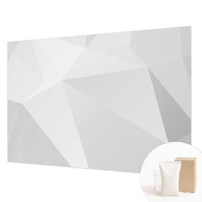 Decorative wall mural for living room Gray triangles