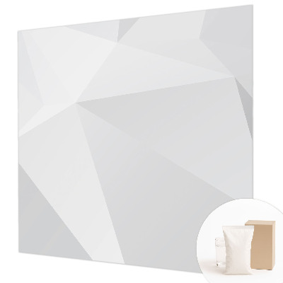 Decorative wall mural for living room Gray triangles