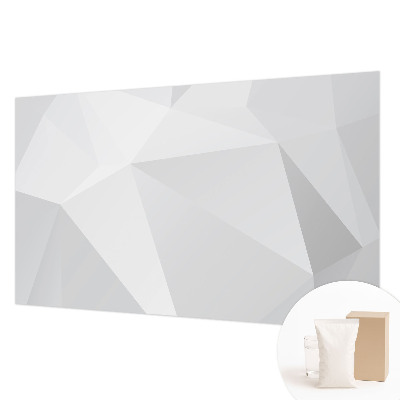 Decorative wall mural for living room Gray triangles