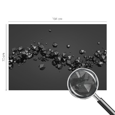 Wall mural Black lumps