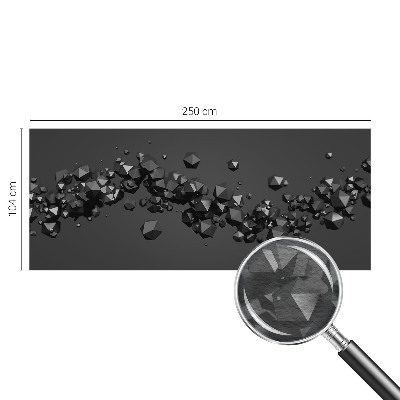 Wall mural Black lumps