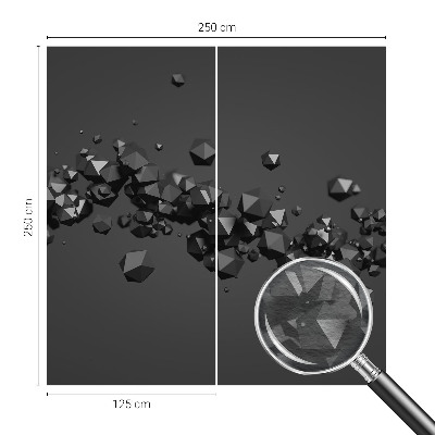 Wall mural Black lumps