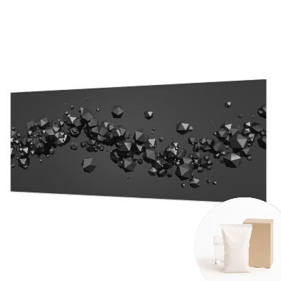Wall mural Black lumps