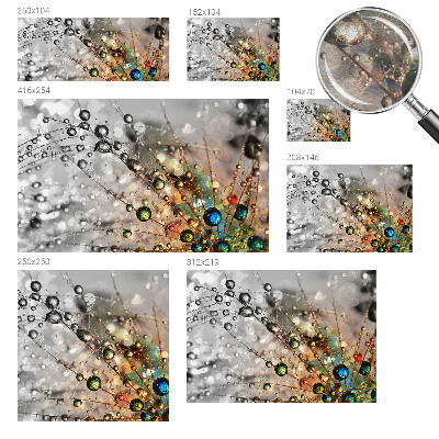 Wallpaper mural I dew jewels