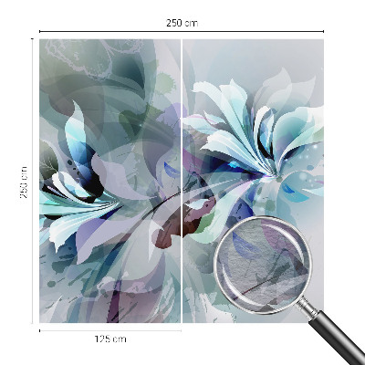 Wall mural for bedroom Floral abstraction