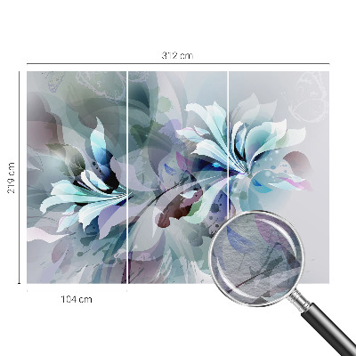 Wall mural for bedroom Floral abstraction