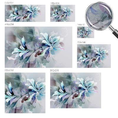 Wall mural for bedroom Floral abstraction