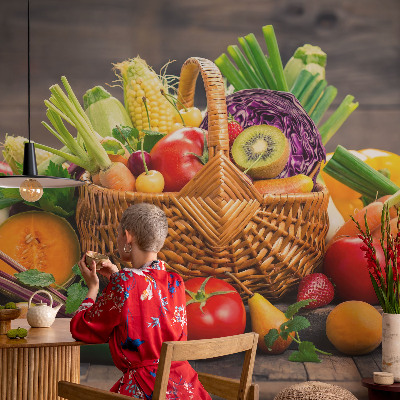 Wall mural for living room Fruity richness