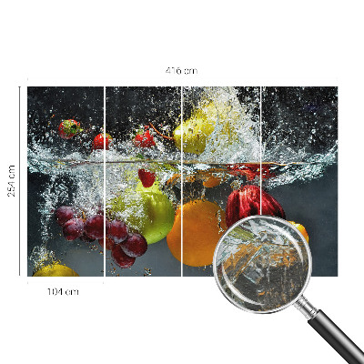Bedroom wall mural wallpaper Fruit in water