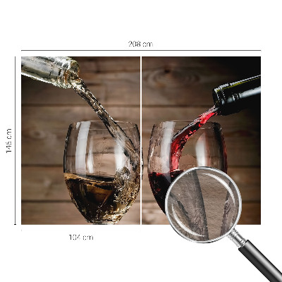 Wallpaper mural for living room Glasses of wine