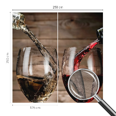 Wallpaper mural for living room Glasses of wine