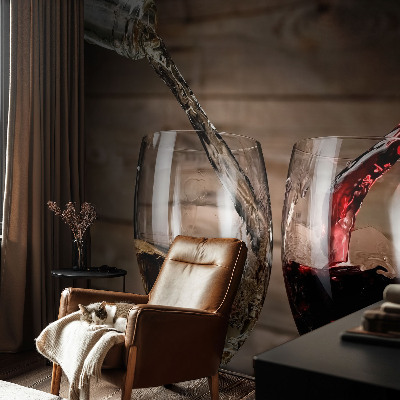Wallpaper mural for living room Glasses of wine