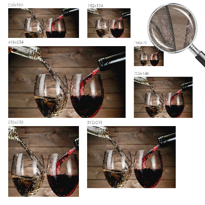 Wallpaper mural for living room Glasses of wine