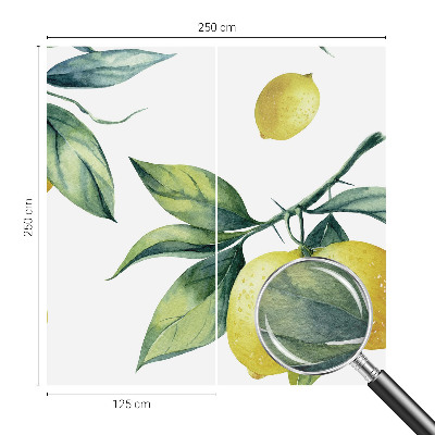 Large wall mural Lemon motif