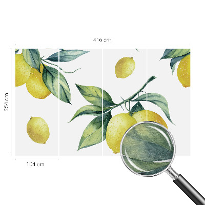 Large wall mural Lemon motif
