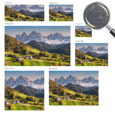 Modern wall mural Mountain landscape