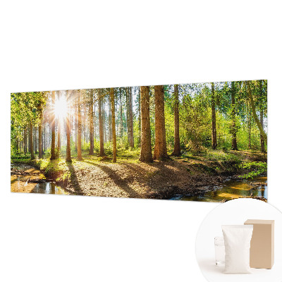 Modern wall mural for bedroom Forest idyll