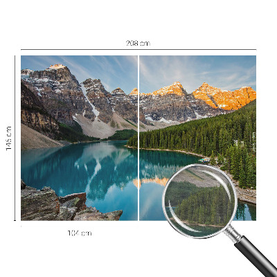 Modern wall mural for living room Mountain reflection