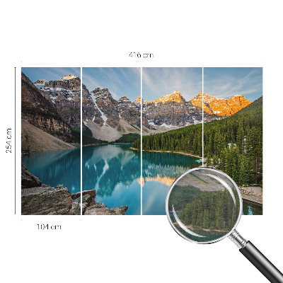 Modern wall mural for living room Mountain reflection