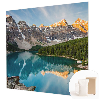 Modern wall mural for living room Mountain reflection