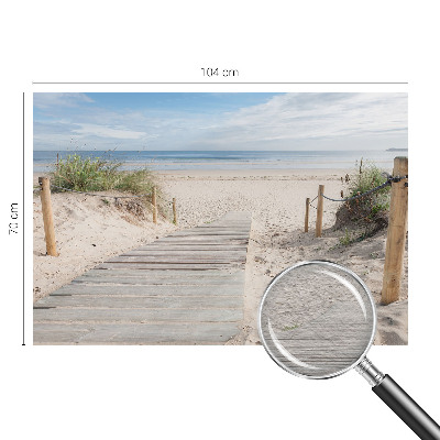 High quality photo wallpaper Wooden walkway