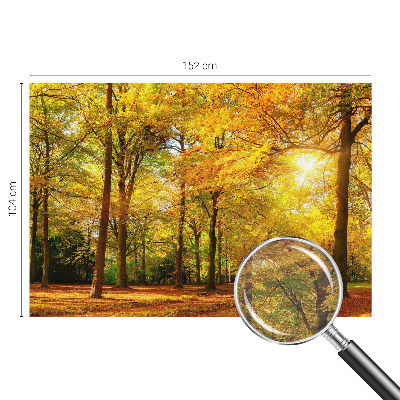 Premium photo wallpaper Golden leaves
