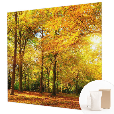 Premium photo wallpaper Golden leaves