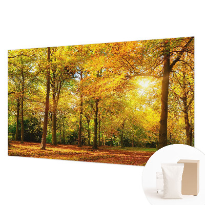 Premium photo wallpaper Golden leaves