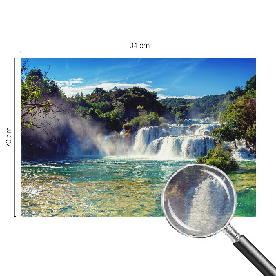 Decorative wall mural for living room Waterfall landscape