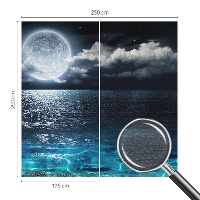 Wallpaper mural for living room Night sea