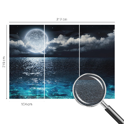 Wallpaper mural for living room Night sea