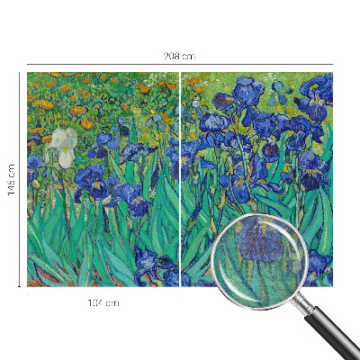 Modern wall mural for living room Garden flowers