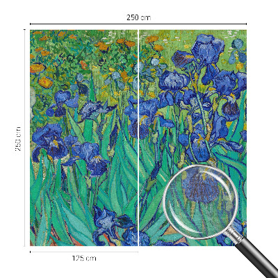 Modern wall mural for living room Garden flowers