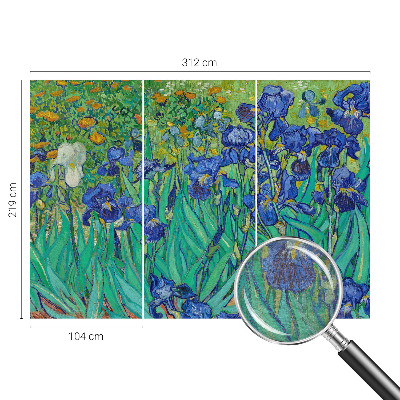 Modern wall mural for living room Garden flowers