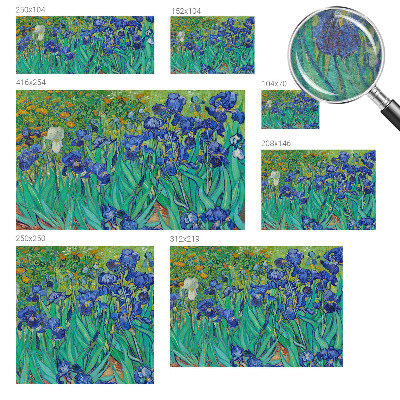 Modern wall mural for living room Garden flowers