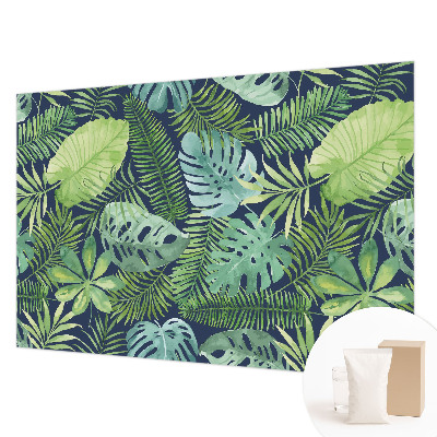 Premium photo wallpaper Tropical leaves