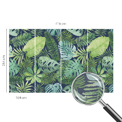 Premium photo wallpaper Tropical leaves