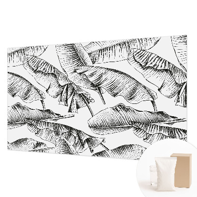 Decorative wall mural for living room Banana leaves