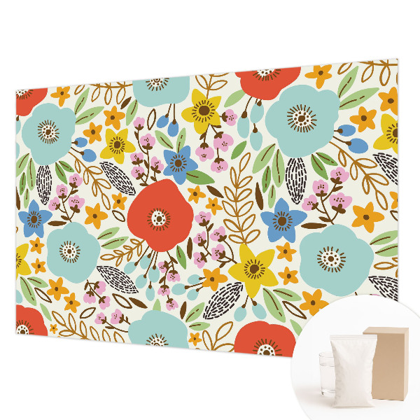 Non-woven photo wallpaper Floral pattern