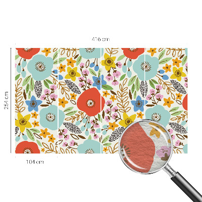 Non-woven photo wallpaper Floral pattern