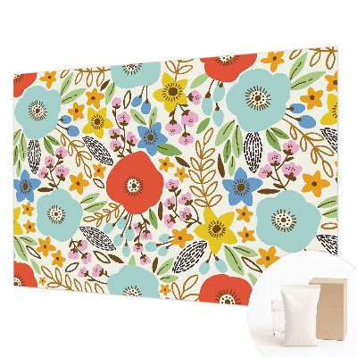 Non-woven photo wallpaper Floral pattern