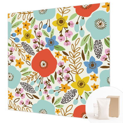 Non-woven photo wallpaper Floral pattern